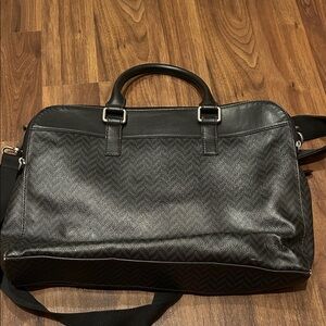 Fossil Black and Gray Men's Briefcase